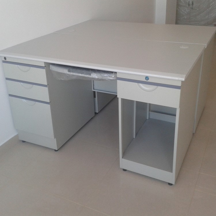 办公家具1.2米铁皮办公桌简约钢制电脑桌工作台