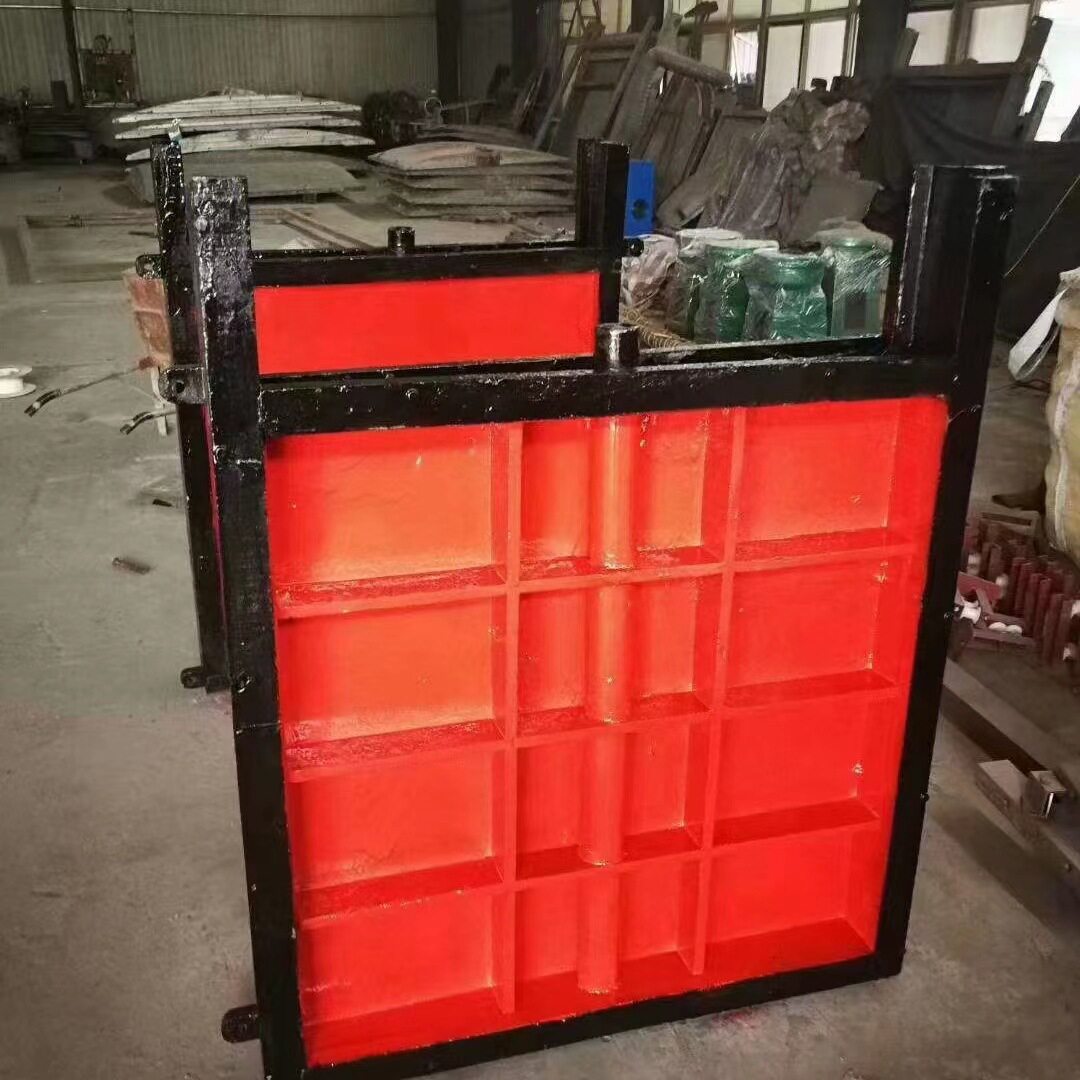 铸铁钢制闸门渠道水库手电动方形圆形止水闸门 双止水拱 形闸门