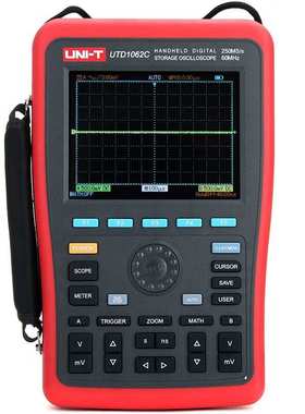 UNI-T优利德  UTD1062C示波器60MHZ手持示波表双通道250ms/s采样