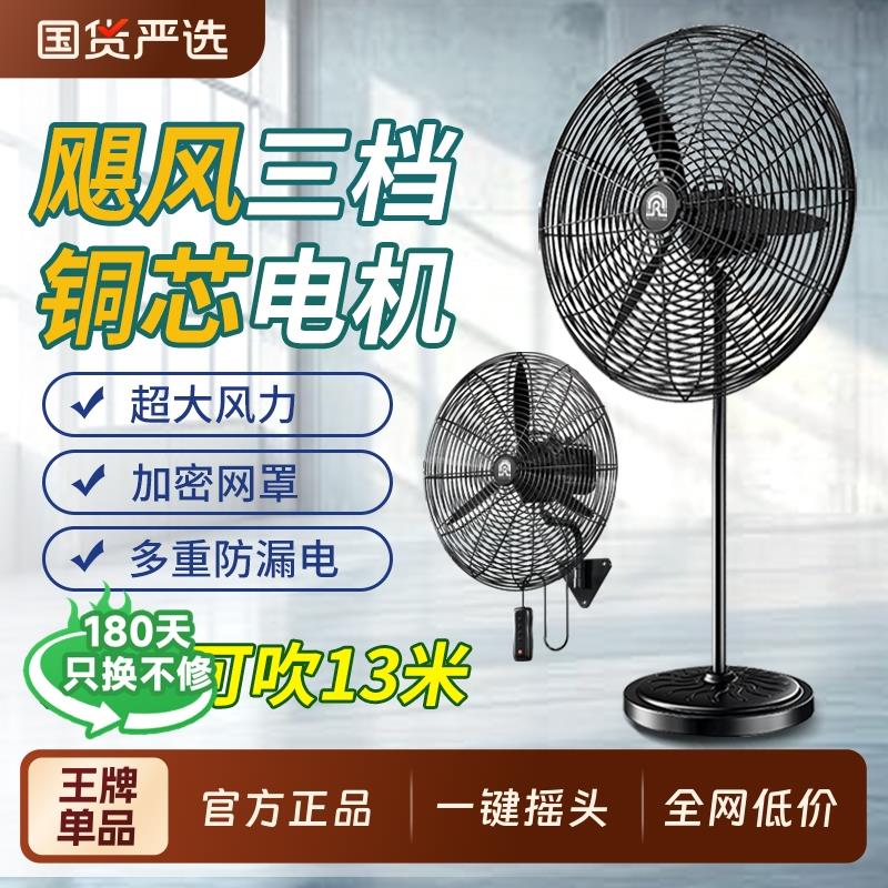 容声电风扇工业强力壁扇大功率落地扇牛角风扇除甲醛大风力新款