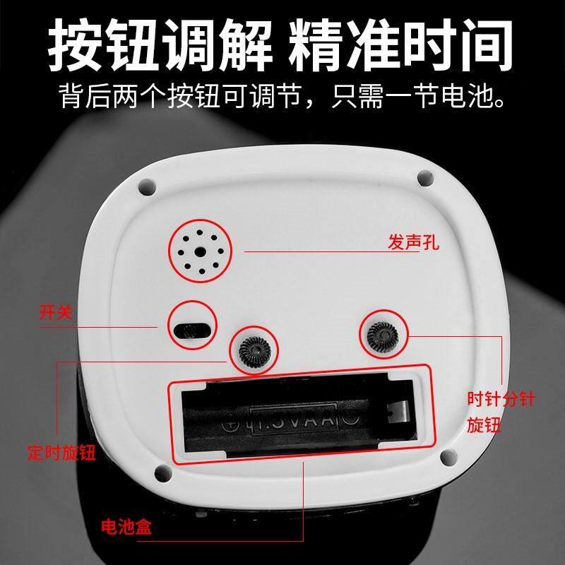 学生厨房闹铃桌面儿童钟表床头静音石英钟摆件小台式闹钟电子时钟