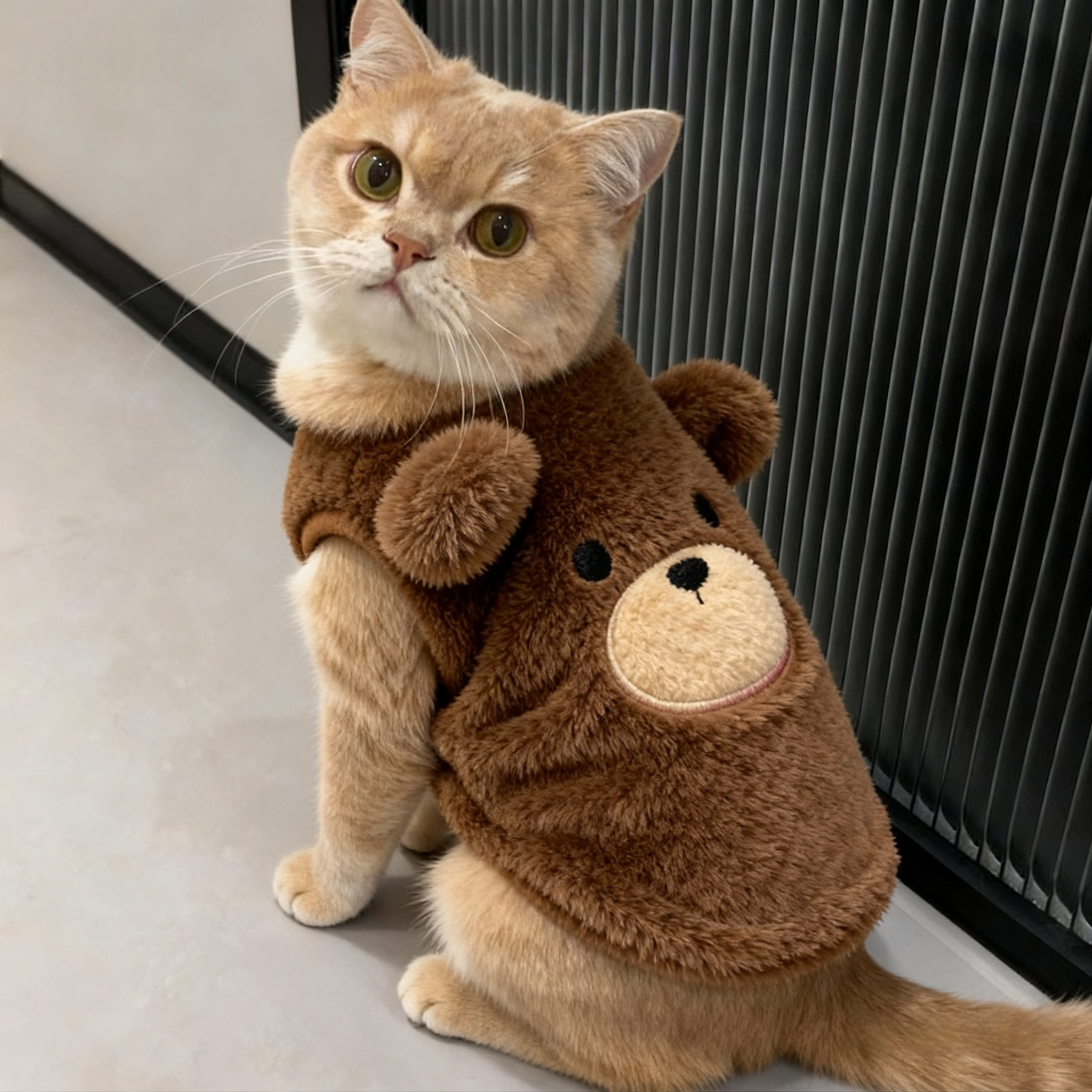 小猫咪秋冬保暖加绒卫衣