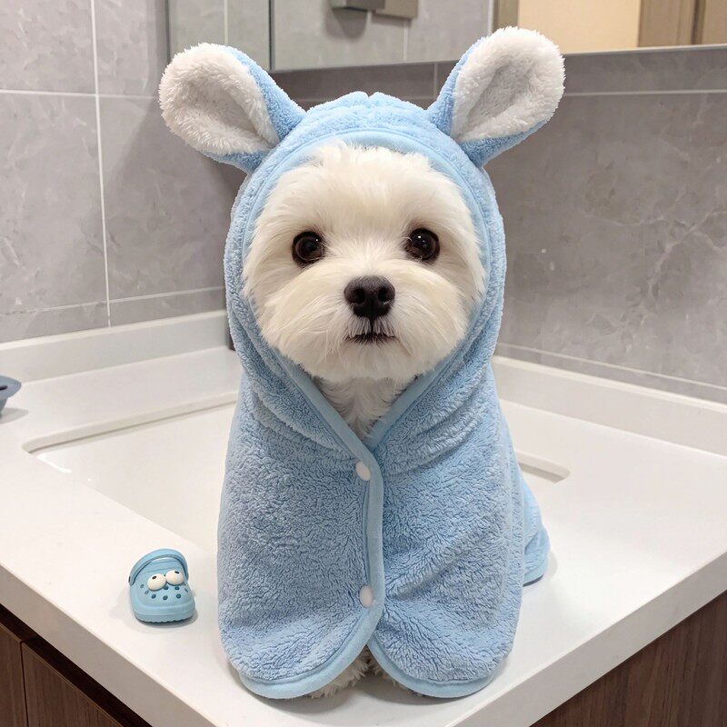 阿莫尔宠物吸水速干浴袍
