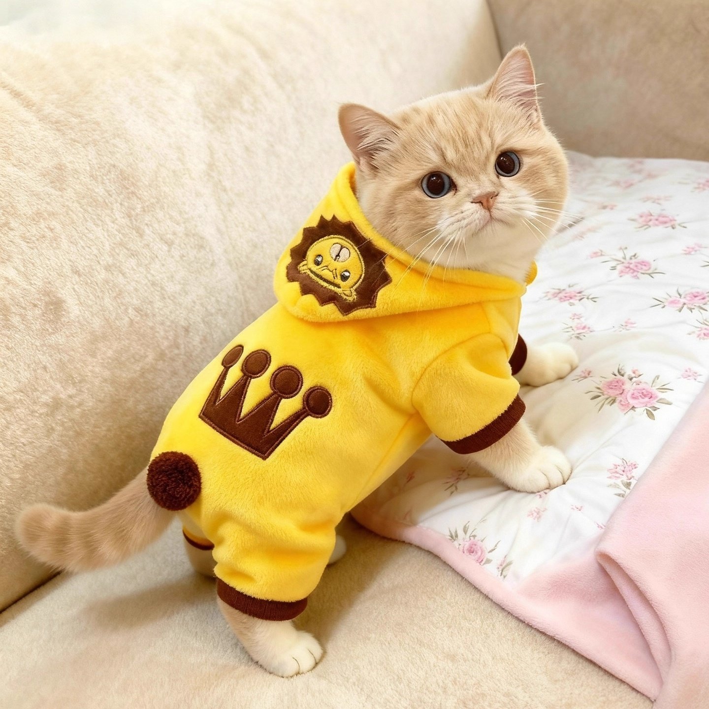 猫咪衣服秋冬装布偶英短幼猫小型犬四脚绒衣狮子装可爱狗狗衣服,宠物/宠物食品及用品,狗宠物服装/雨衣,淘宝优惠券,粉丝福利购,淘宝优惠卷