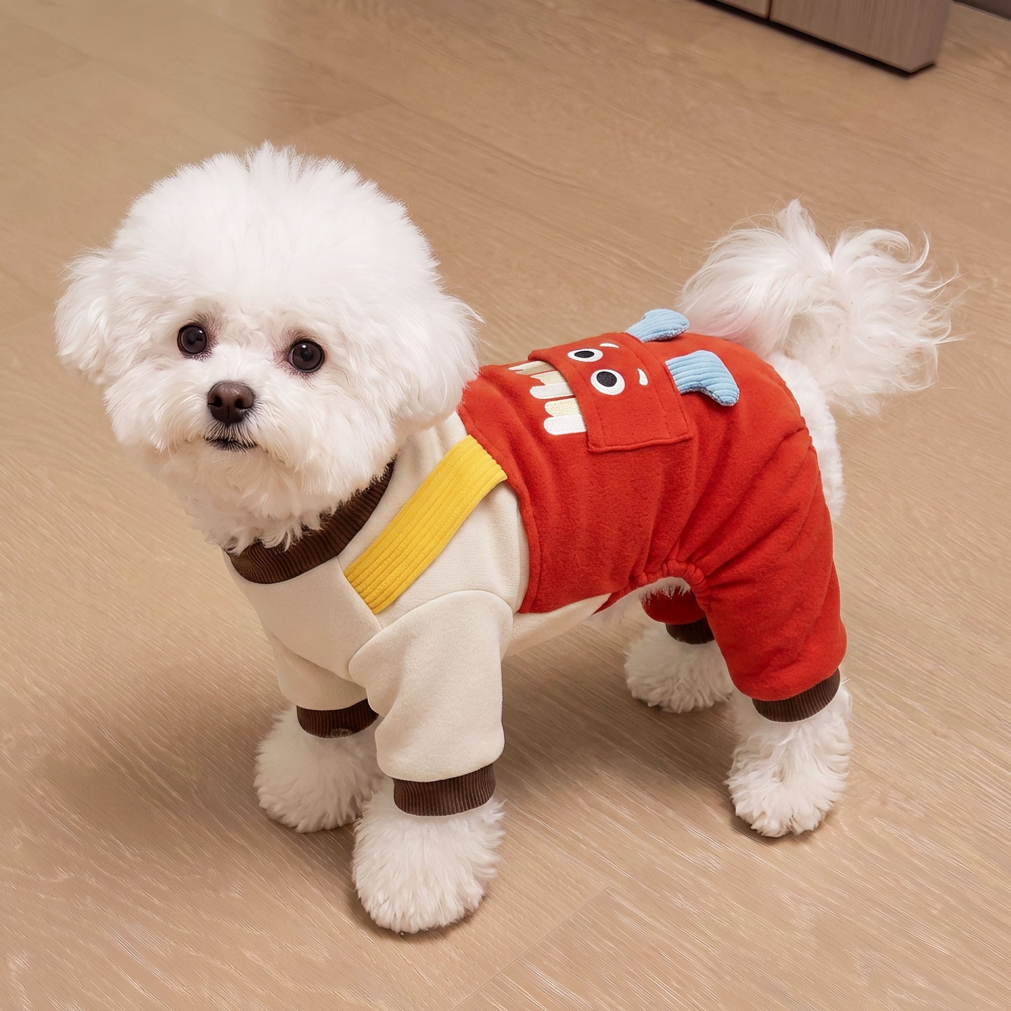 宠物狗狗衣服小型犬比熊小狗四脚衣秋冬保暖猫咪家居服2026新款
