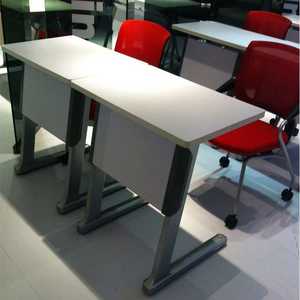 好环境学生课桌 长条形带书网双人简易培训桌会议桌 辅导班课桌椅