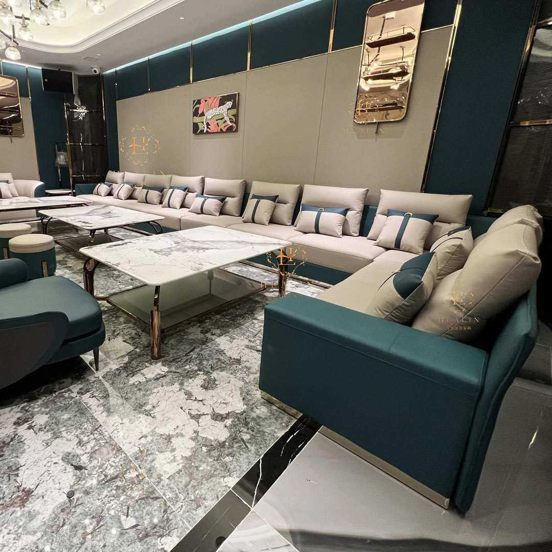 ktv沙发私人影院酒吧夜总会包厢港式轻奢清吧歌舞厅茶几沙发组合