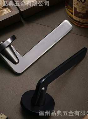 厂家直销简约锌合金卧室门锁 磁吸执手锁 木门锁     XFT-55