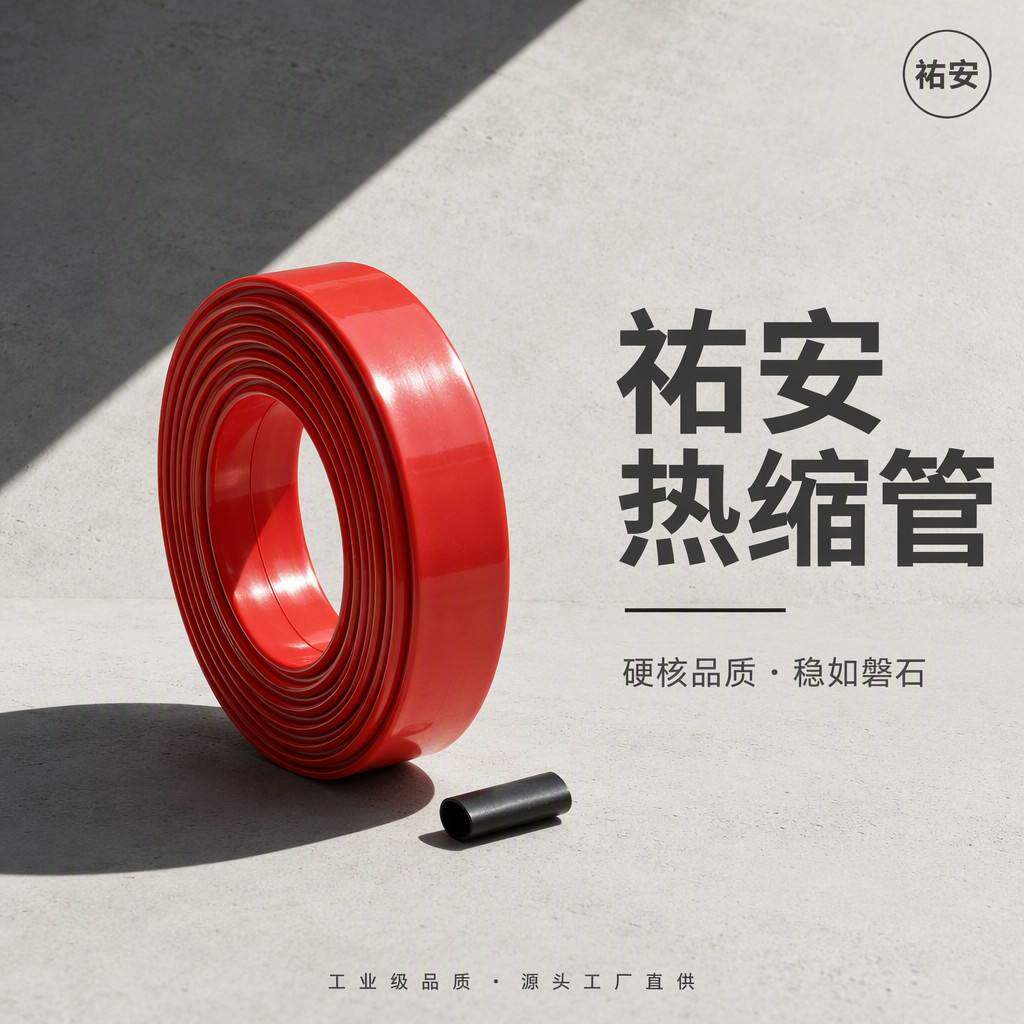 40mm热缩管低压绝缘2倍热收缩套管加厚热塑管红黄蓝绿黑厂家直供