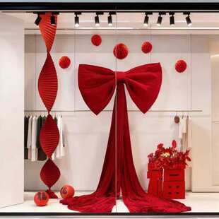 结婚床头蝴蝶结拉花新房卧室布置套装拍照出片高级感装饰道具背景