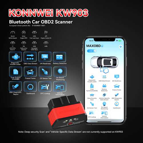 KONNWEI KW903蓝牙4.0 5.0 5.2汽车故障诊断扫描仪工具Scan Tools