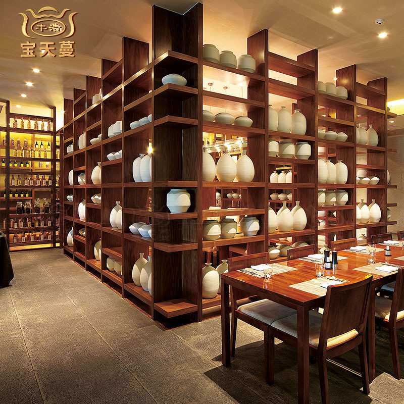 喜来登酒店固装活动配套工程家具公区大厅装饰书柜入墙柜定制