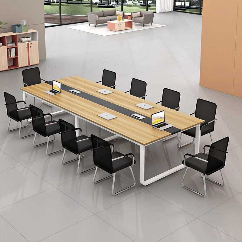 会议桌长桌简约办公桌椅组合员工会议室培训长条桌子工作台