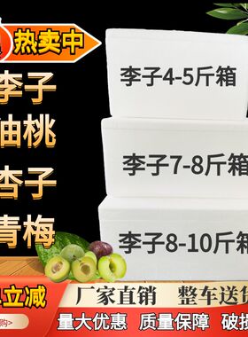 泡沫箱包装李子5斤8斤10斤快递箱枇杷青梅油桃保鲜冷藏专用打包盒