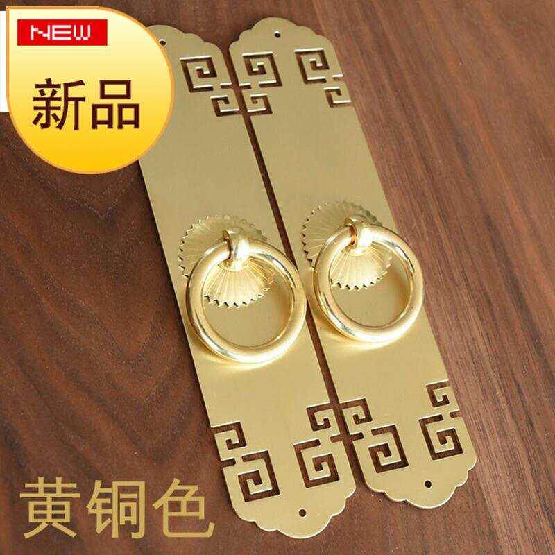 中式纯铜直条大门把手仿q古典橱柜书柜衣柜门拉手五金家具配件拉