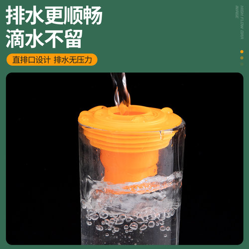 下水道防返臭神器地漏防臭器75下水管堵口器厨房50密封塞圈封口盖
