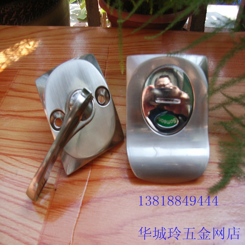 卫生间隔断配件/脚/合页/厕所连接件/公共卫生间隔断板/指示门锁