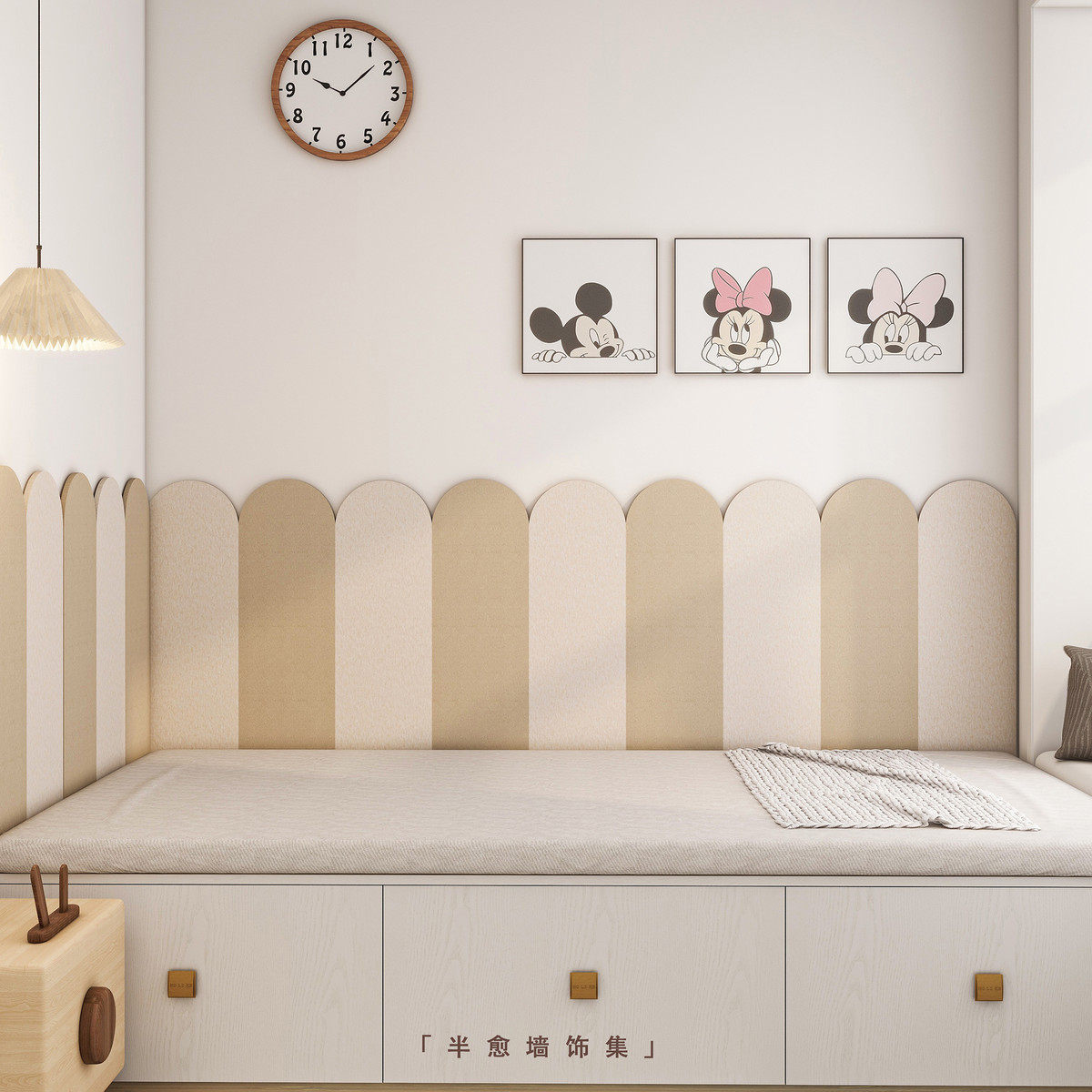 防撞护墙板墙壁改造装饰遮丑神器榻榻米软包床边墙围毛毡自粘墙贴,家居饰品,软装墙贴,淘宝优惠券,粉丝福利购,淘宝优惠卷