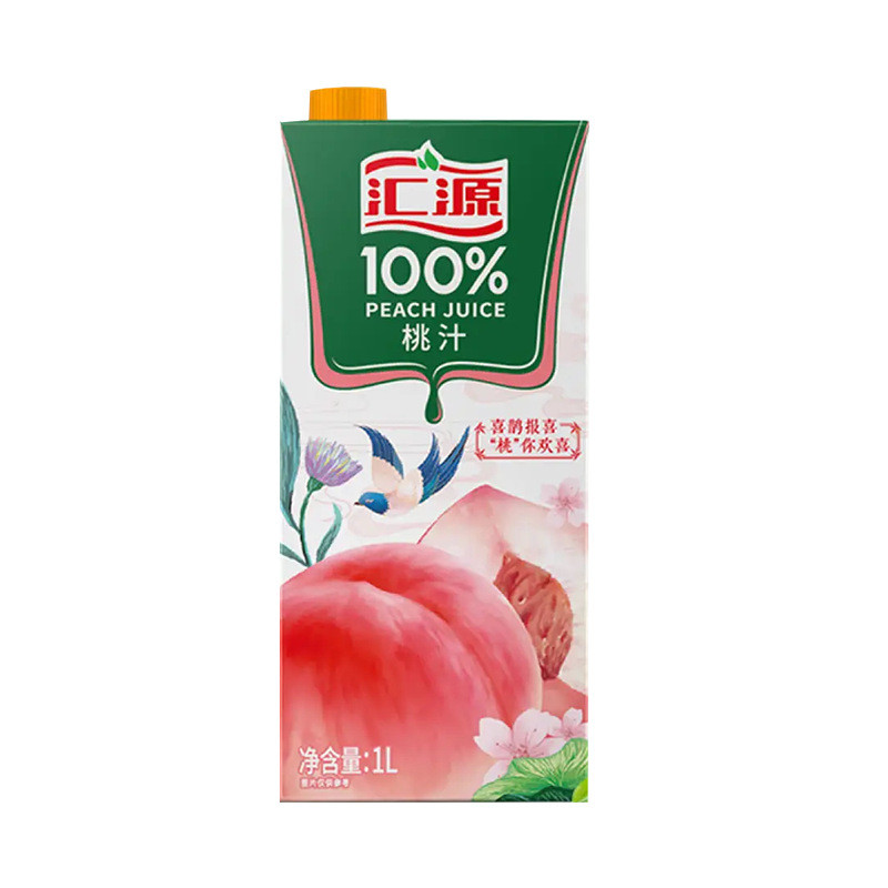新货汇源阳光橙汁柠檬桃汁葡萄汁苹果汁梨汁番茄1l*2盒纯浓缩果汁