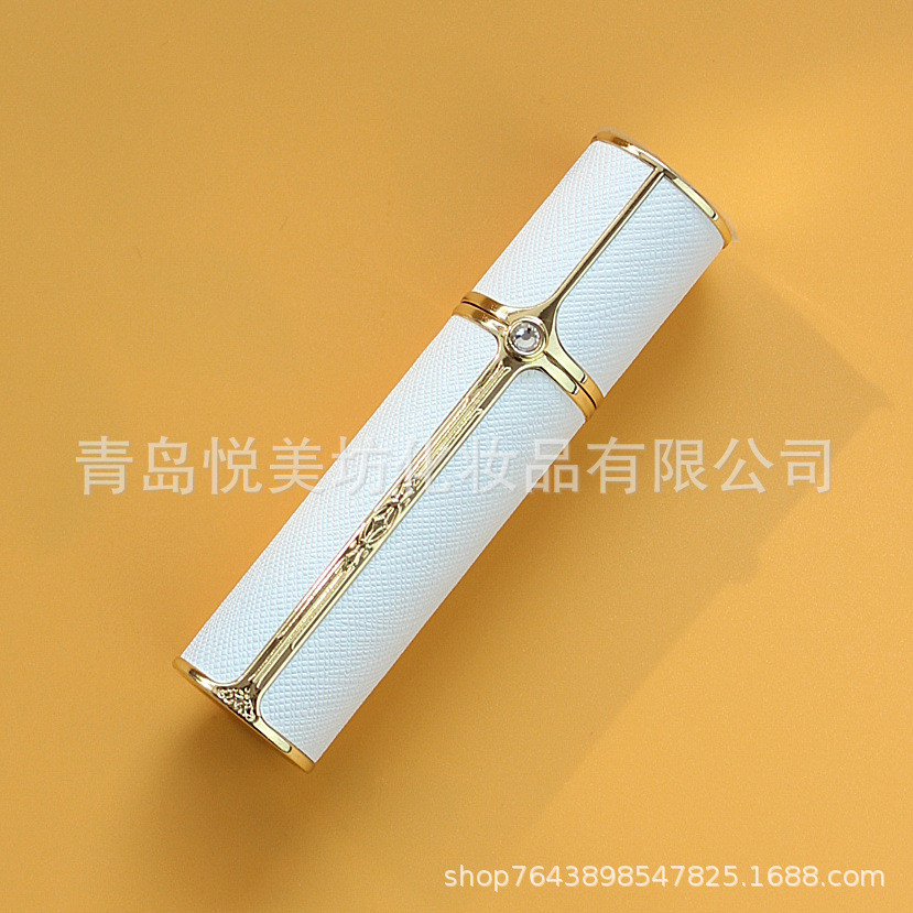 香水分装瓶10ml底部自泵高端便携按压式高档皮革喷雾空瓶精致直充
