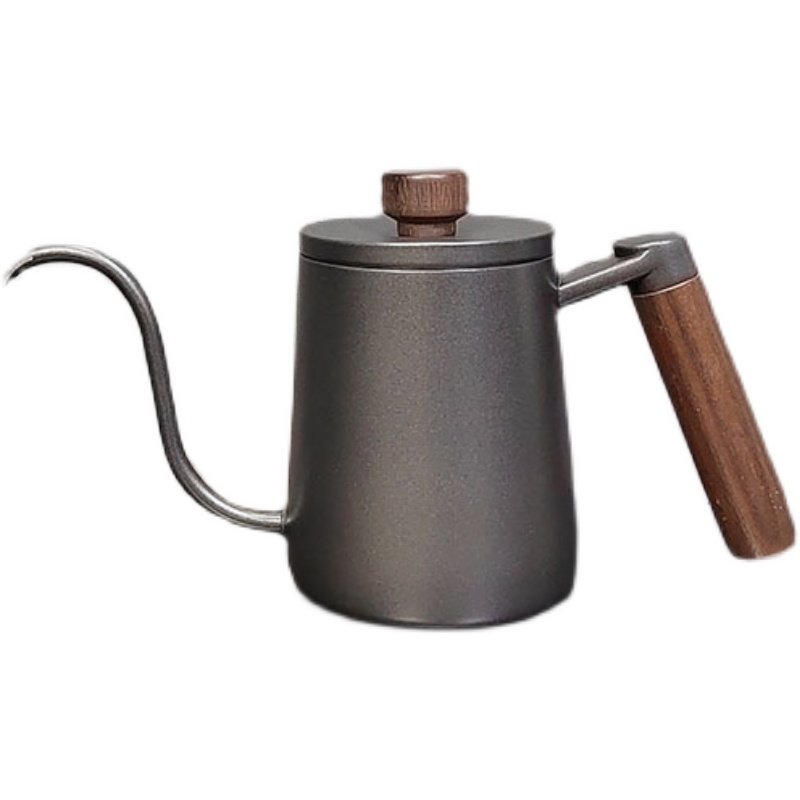 手冲咖啡壶304不锈q钢挂耳长嘴壶细口壶套装带温度计防烫木把手,餐饮具,手冲壶,淘宝优惠券,粉丝福利购,淘宝优惠卷