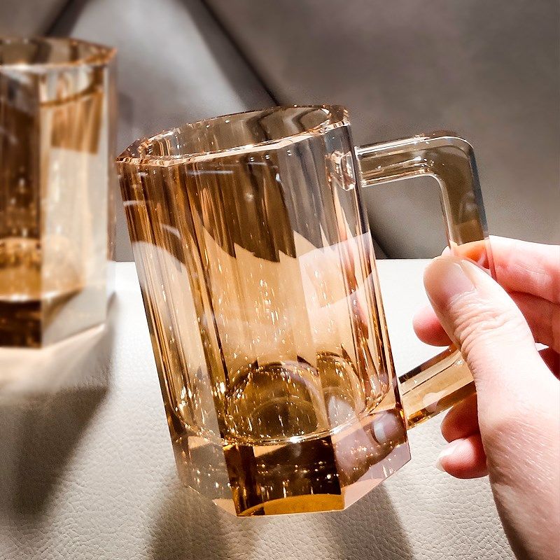 创意加厚啤酒杯家用扎啤杯高档水晶轻奢玻M璃杯水杯酒吧家用商用,餐饮具,啤酒杯,淘宝优惠券,粉丝福利购,淘宝优惠卷