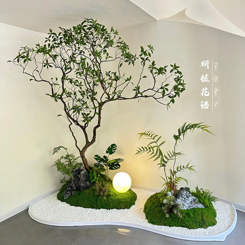 仿真马醉木绿植造景假植物装饰室内大型落地景P观仿真树橱窗装饰