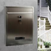 家用室外信箱校长班主任信箱不锈钢举报箱信报箱大郵箱投快递信封