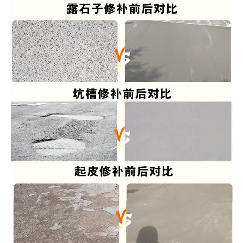 水泥地面修补快干补坑q洞速干高强度混凝土地面修补剂抗裂防水砂