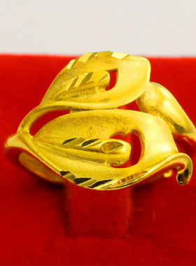 黄金戒指9999足多少女款送妈妈