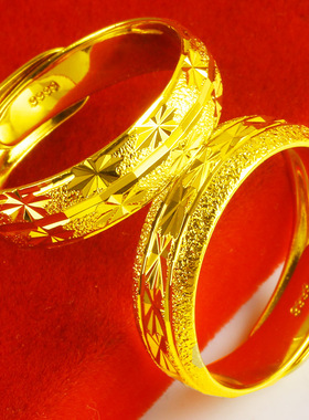 9999足金戒指送生日礼物
