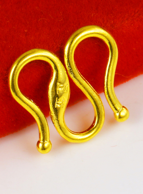 千影珠宝黄金扣子9999足金M扣