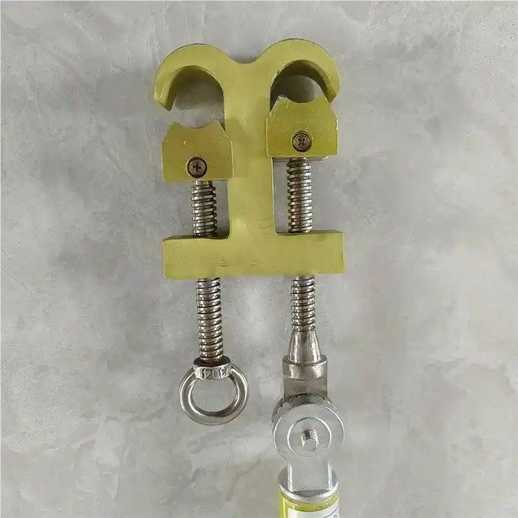 带电作业双头钩锁杆高压1M环氧树脂双线夹持绝缘操作杆