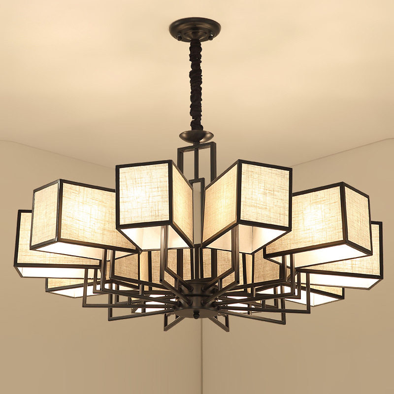 新中式吊灯创意简约现代大气家用客厅大灯餐厅卧室书房仿古中国风