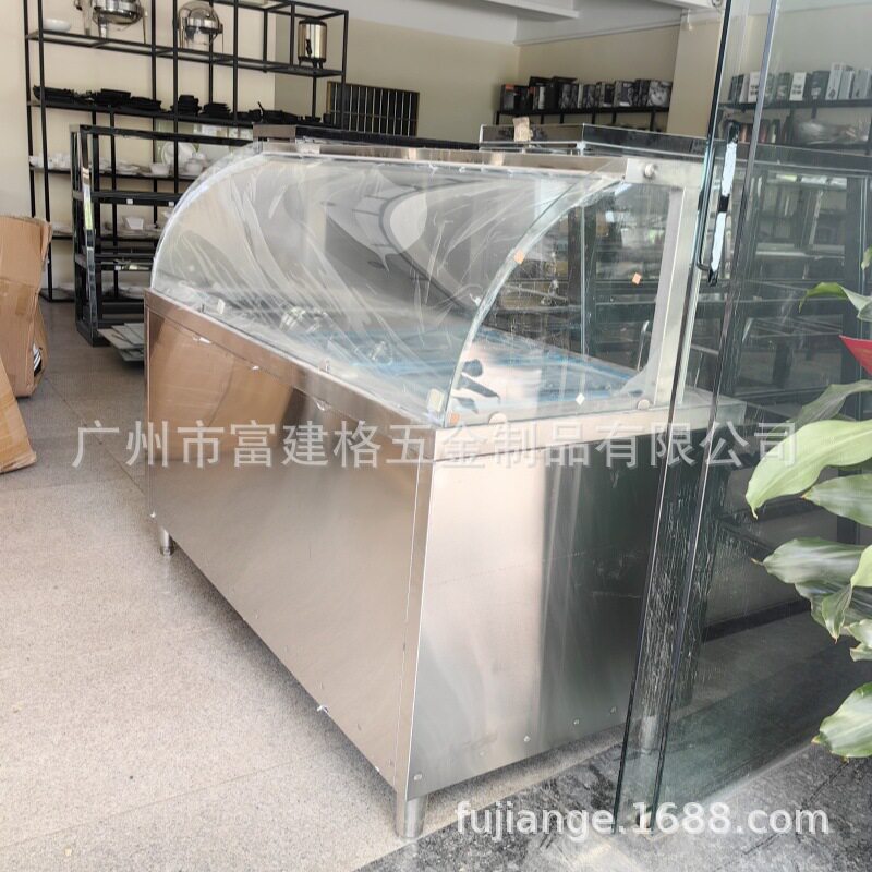 商用快餐保温台不锈钢电加热台式保温售饭台餐厅多格售菜台保温车
