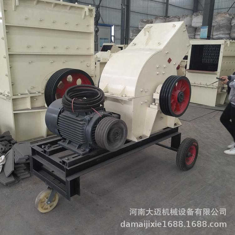 小型锤式破碎机 大迈移动锤破制砂机 车载鹅卵石碎石机