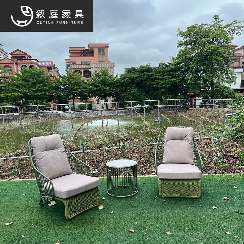 户外阳台庭院藤编沙发桌椅