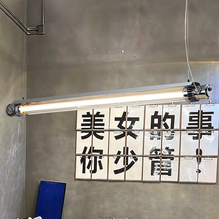 美式复古工业风灯具 创意咖啡餐厅灯店铺吧台办公室LED长条形吊灯