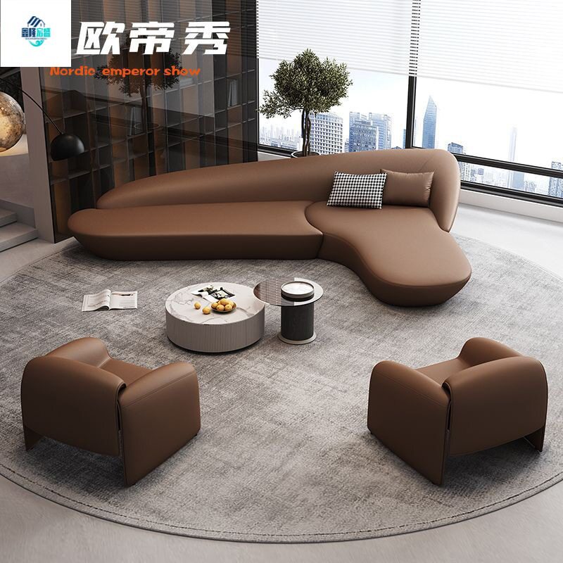 酒店大堂接待洽谈卡座沙发组合