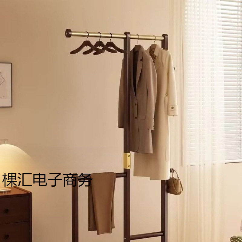 实木落地衣帽架卧室客厅办公