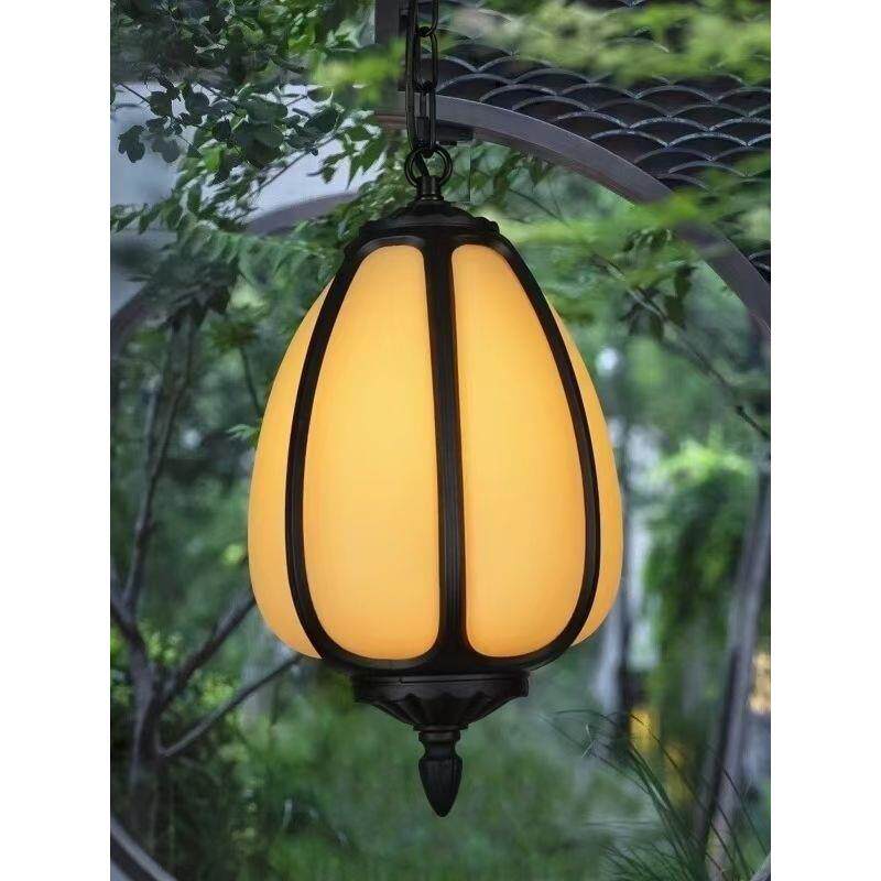 中式户外复古汉唐防水灯笼南瓜吊灯走廊过道露台阳台木屋凉亭吊灯