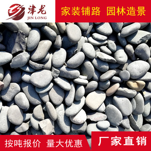 黑色鹅卵石黑雨花石石子园林道路用石子黑色铺路石头河滩石水洗石