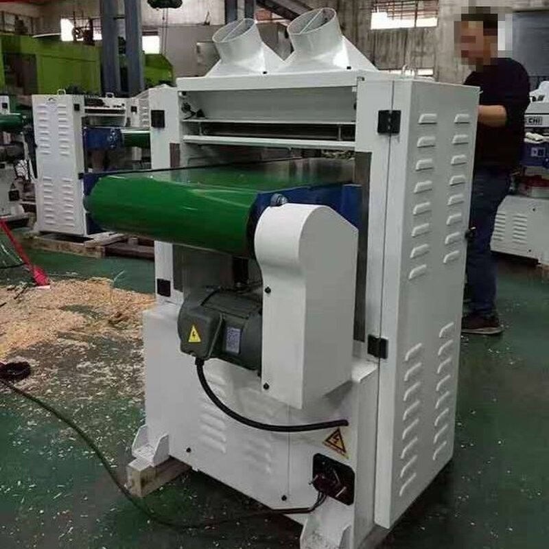 输送带压刨STR履带式单面压刨单片锯修边锯机和工业双面刨