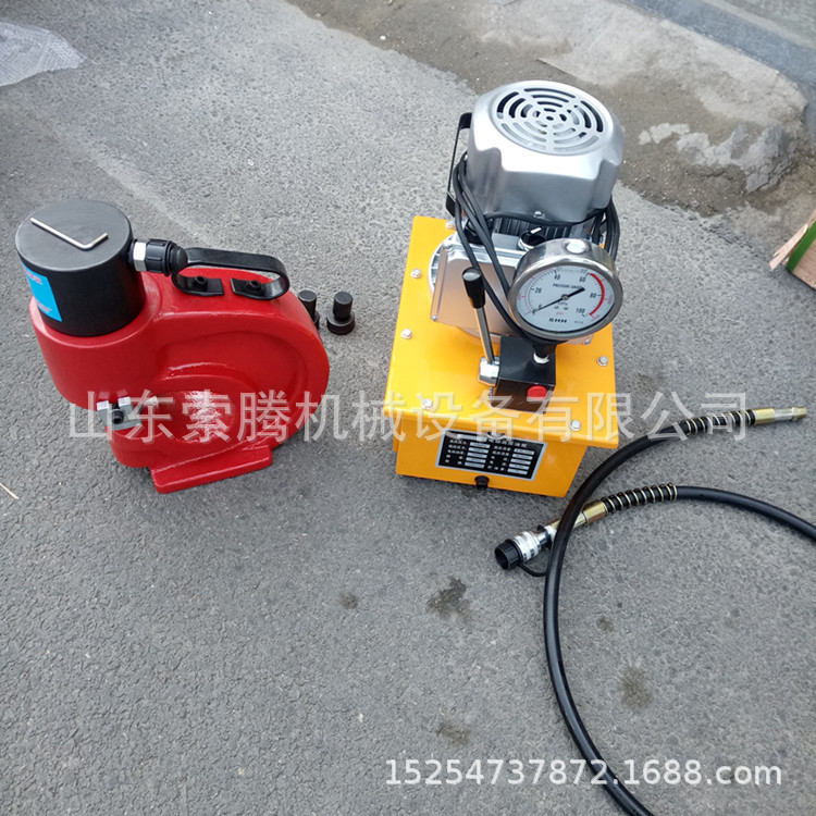 角钢冲孔机钢板冲孔机CH60型角铁冲孔机视频液压冲孔机