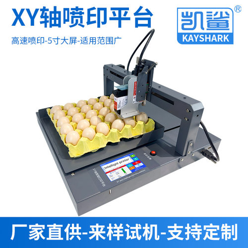 005-XY轴喷印平台标签卡片电子元器件电池托盘类产品喷码打印平台