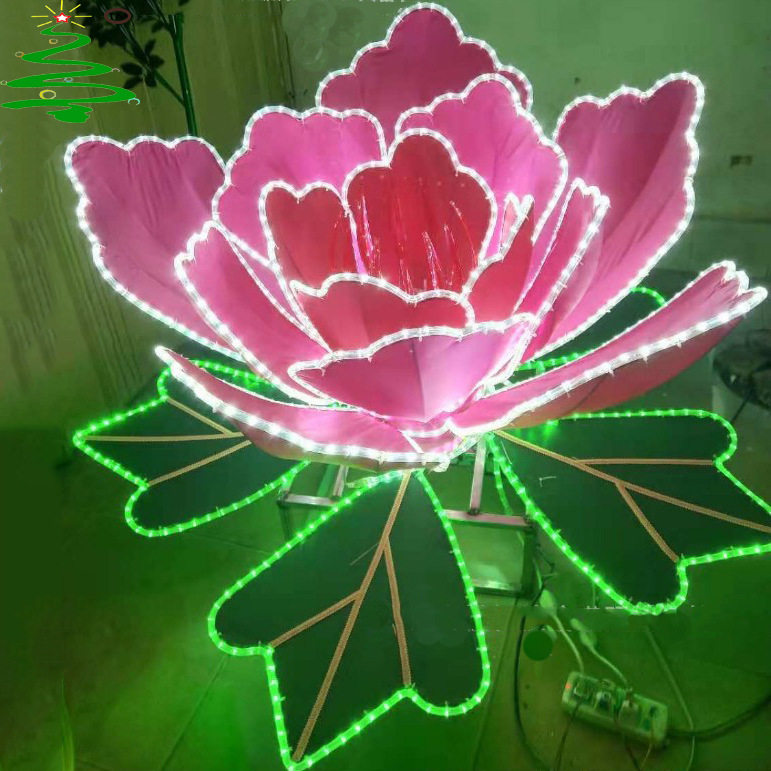 户外防雨LED仿真荷花景观灯