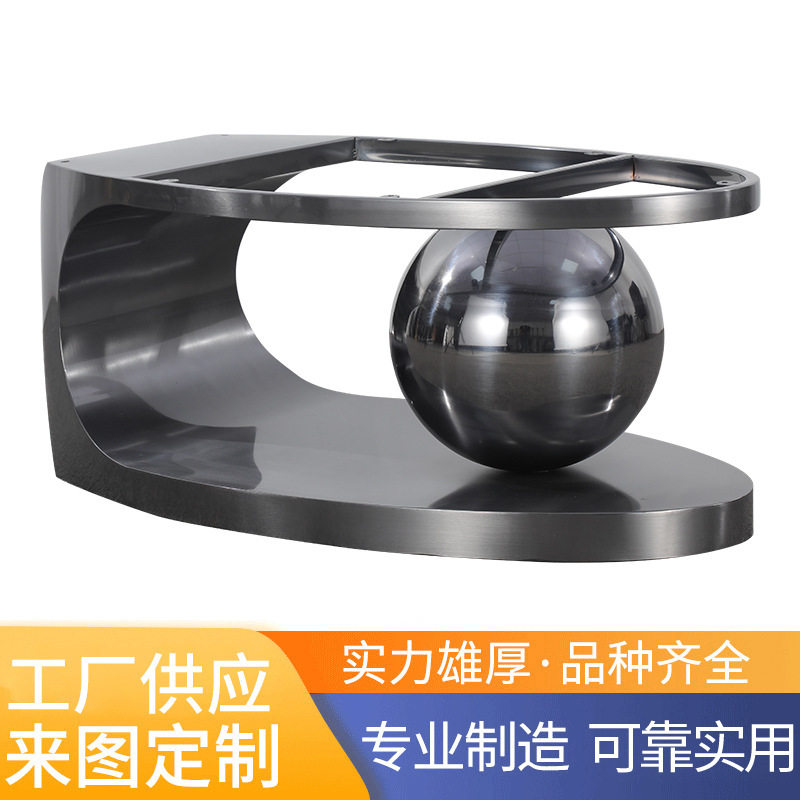 厂家直销吧台桌脚餐桌脚桌腿圆形大理石桌面台桌脚底座家具支架