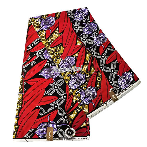 C4-4全棉荷兰蜡染印花布 Cotton Hollandais Real Wax  Fabric