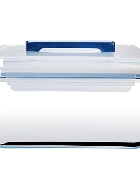 20266L大容量玻璃密封盒摆摊有盖手提保鲜盒冰箱收纳盒食品级泡菜