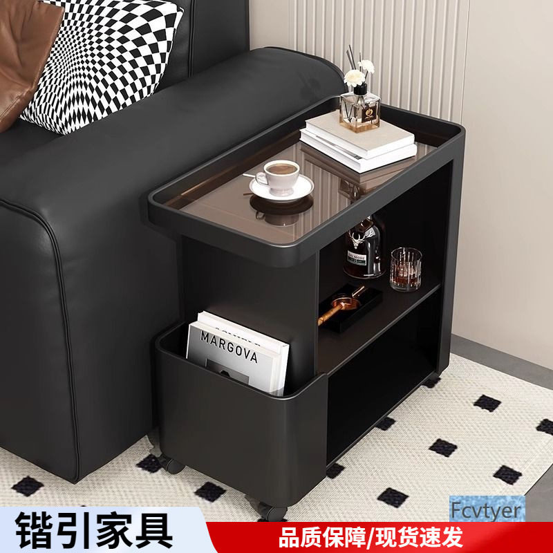 锴引移动家用沙发床头柜客厅小推车铁艺轻奢简约茶几现代创意款置